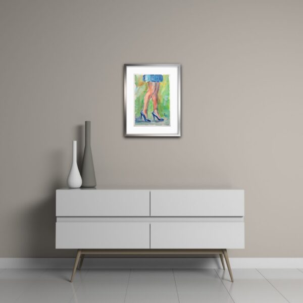 The high heels. Oil on canvas. - Image 6