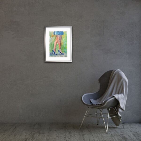 The high heels. Oil on canvas. - Image 7