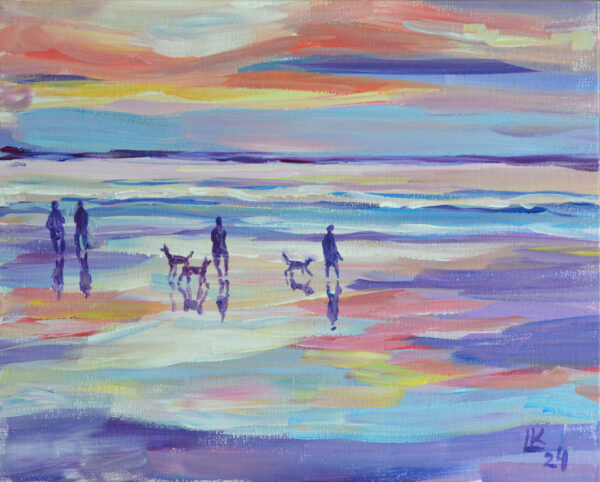 Unique small original artwork, shipped worldwide directly from the artist. Bold brushwork and vibrant colors bring personality to any space. Signed and ready to collect.
