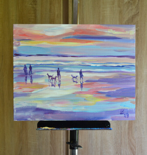 Unique small original artwork, shipped worldwide directly from the artist. Bold brushwork and vibrant colors bring personality to any space. Signed and ready to collect.