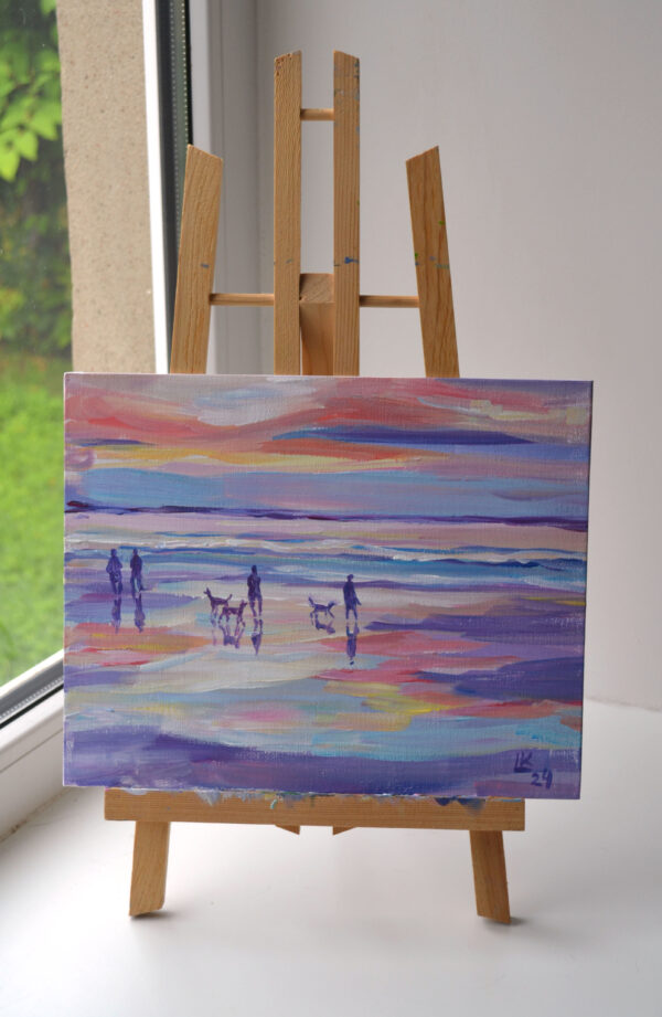 Unique small original artwork, shipped worldwide directly from the artist. Bold brushwork and vibrant colors bring personality to any space. Signed and ready to collect.