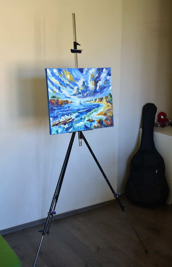 Breezy Coastal Day. Acrylic on canvas. - Image 3