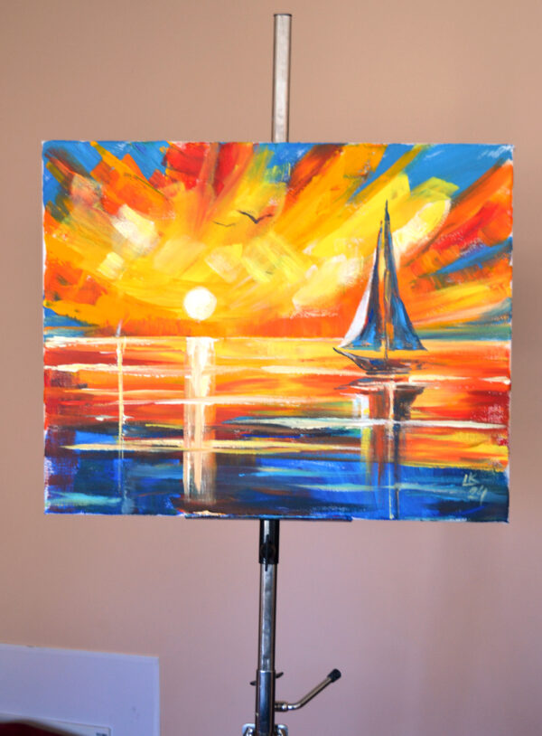Vibrant Horizons. Acrylic on canvas. - Image 3