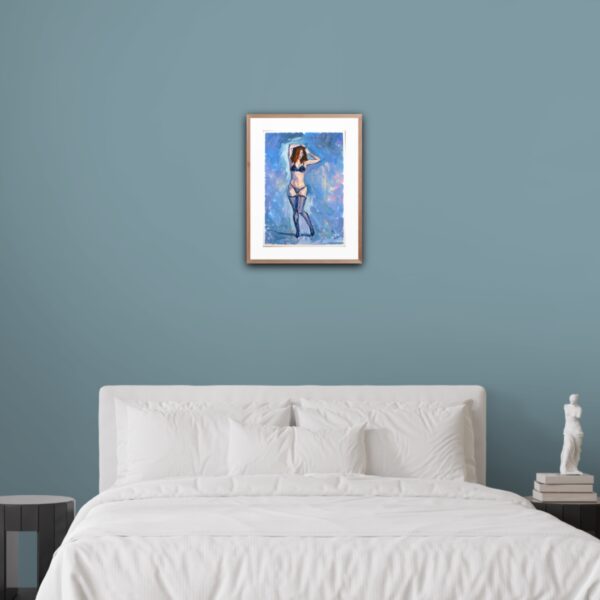 Discover "Sensual Silhouette" by Lada Kholosho – an expressive acrylic painting capturing the elegance of the human form. One-of-a-kind artwork, available now