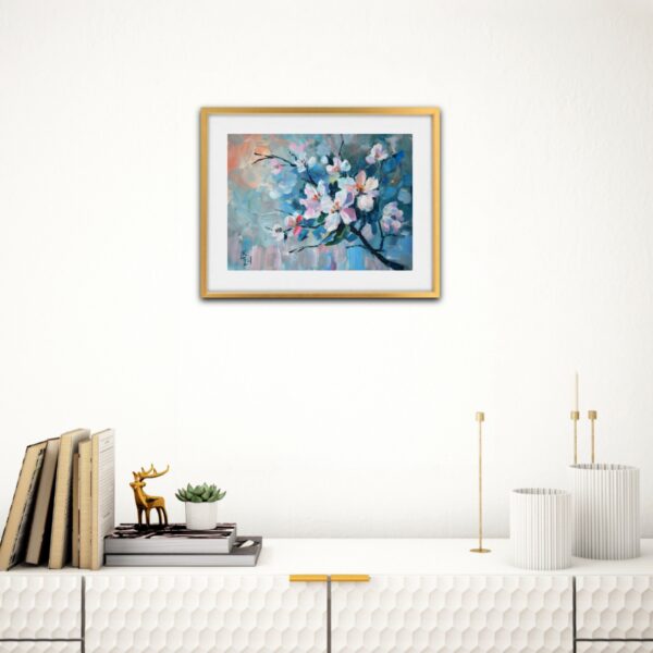 Discover "Blooming" by Lada Kholosho – a vibrant, one-of-a-kind acrylic painting celebrating spring’s renewal. Bold brushstrokes and pastel hues capture the beauty of blossoming flowers.