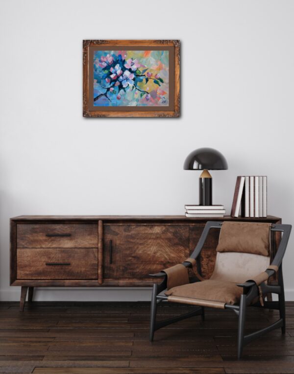 Discover "Blooming tree" by Lada Kholosho – a vibrant, one-of-a-kind acrylic painting celebrating spring’s renewal. Bold brushstrokes and pastel hues capture the beauty of blossoming flowers.