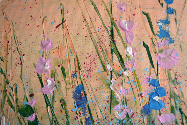 Discover Morning Bloom – a vibrant, one-of-a-kind acrylic painting by Lada Kholosho. Featuring expressive wildflowers on canvas. Signed, certified, and ships worldwide.