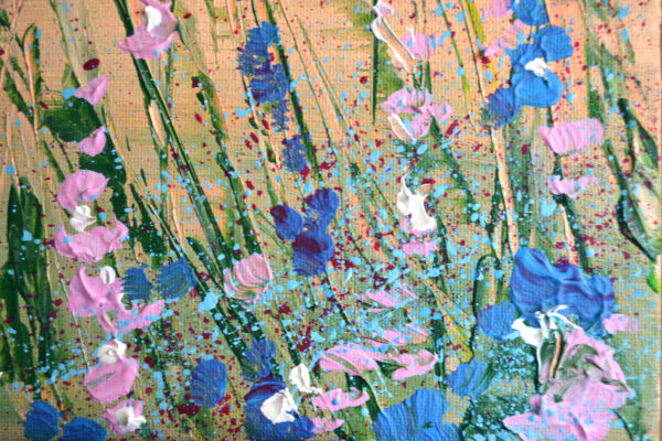 Discover Morning Bloom – a vibrant, one-of-a-kind acrylic painting by Lada Kholosho. Featuring expressive wildflowers on canvas. Signed, certified, and ships worldwide.