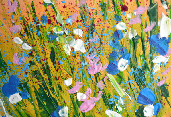 Own a one-of-a-kind acrylic painting by Lada Kholosho. Spring Meadow in Bloom (2024) features expressive brushwork and vibrant wildflowers on canvas. Signed, certified, and ships worldwide.