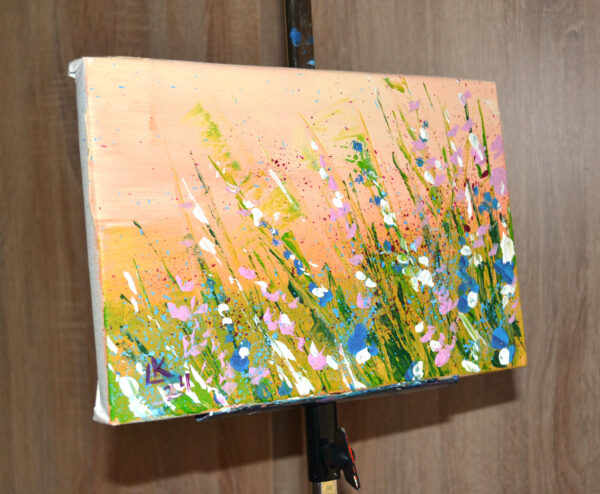 Own a one-of-a-kind acrylic painting by Lada Kholosho. Spring Meadow in Bloom (2024) features expressive brushwork and vibrant wildflowers on canvas. Signed, certified, and ships worldwide.