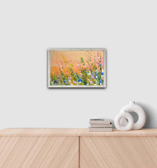 Own a one-of-a-kind acrylic painting by Lada Kholosho. Spring Meadow in Bloom (2024) features expressive brushwork and vibrant wildflowers on canvas. Signed, certified, and ships worldwide.