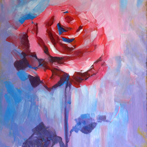 Vibrant Embrace - acrylic painting by Lada Kholosho