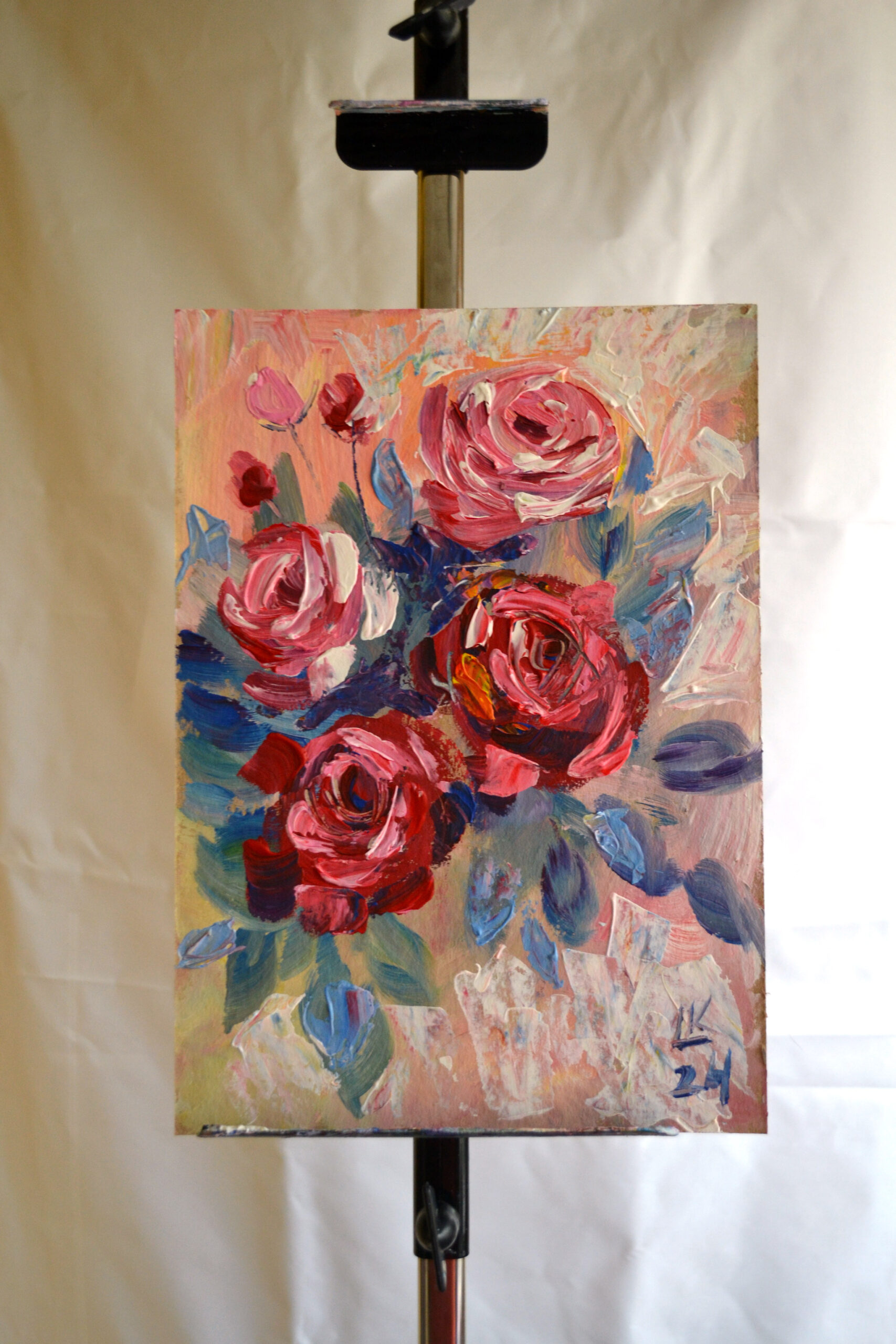 Serene botanical - original artwork by Lada Kholosho