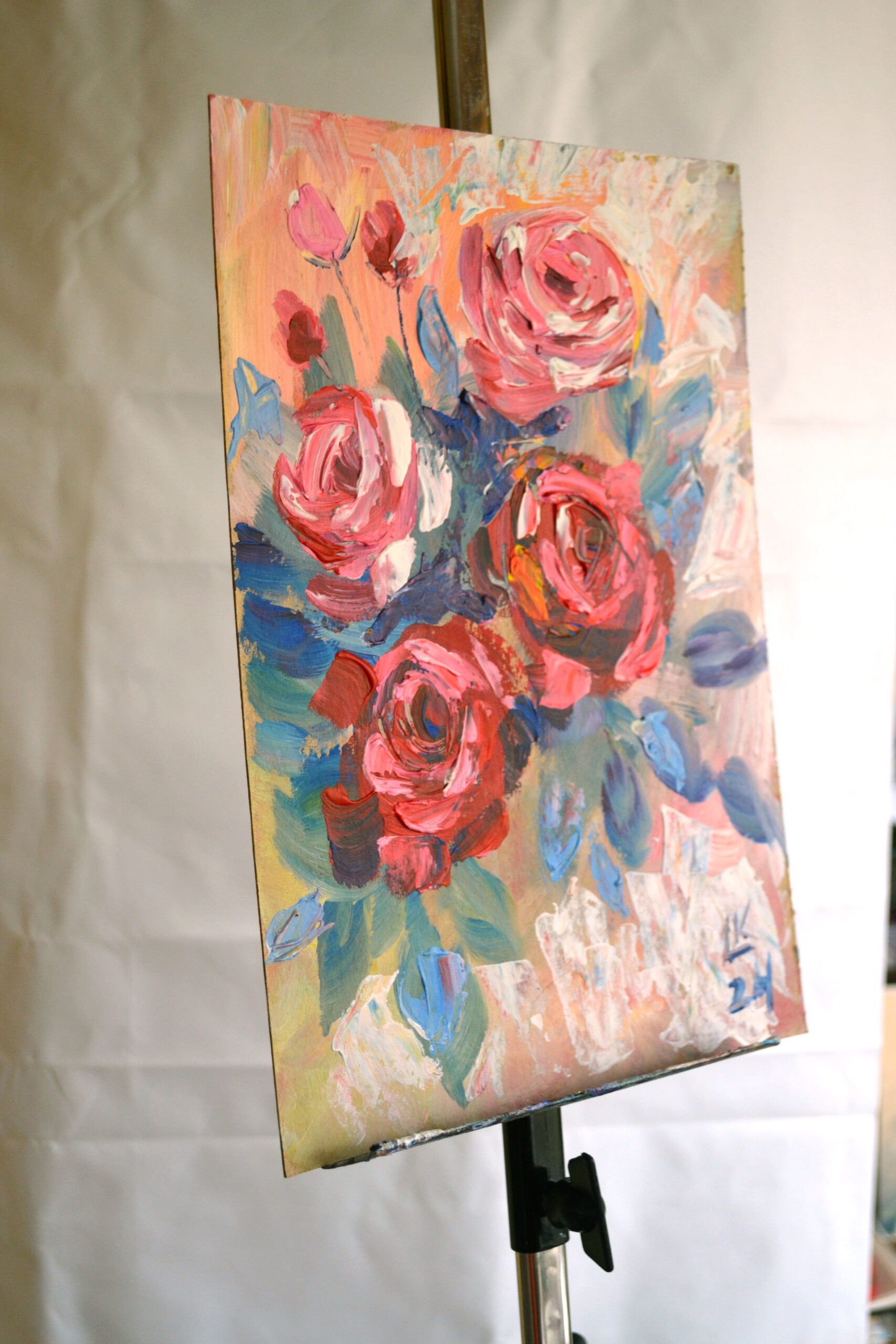 Serene botanical - original artwork by Lada Kholosho